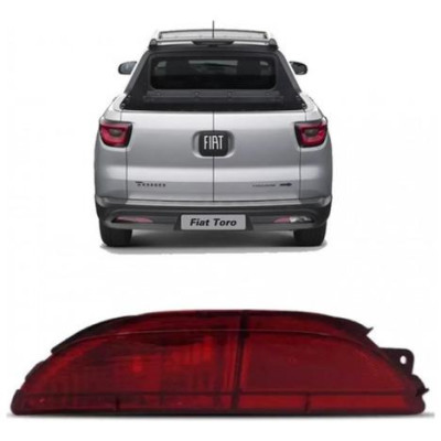 Lanterna Neblina Toro Direito Ou Esquerdo + Lâmpada Direito Vermelho