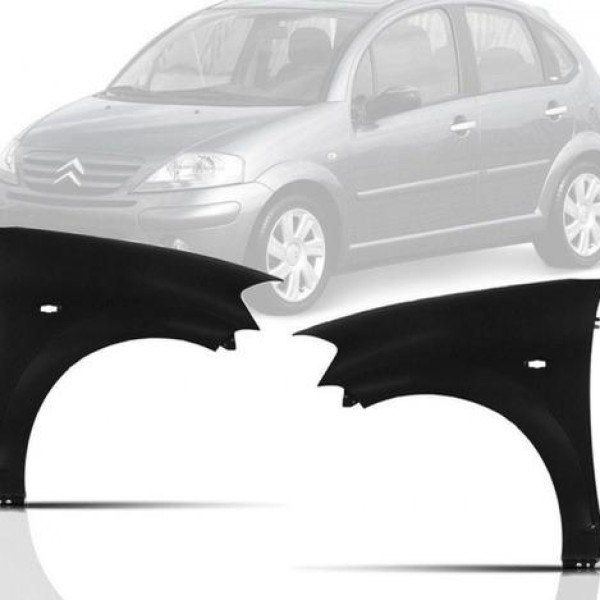 Paralama C3 2003 Ao 2012 Com Furo  Lado Esquerdo