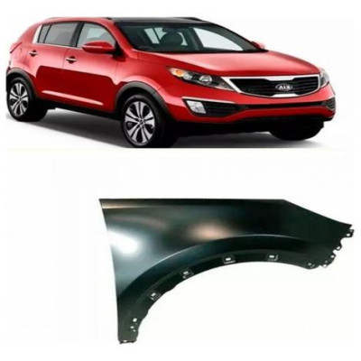 Paralama Sportage 2010 11 12 15  Sem Furo Seta Lado Direito