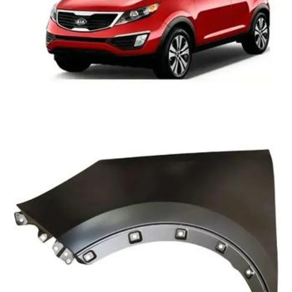 Paralama Sportage 2010 / 2015 Sem Furo Seta Lado Esquerdo