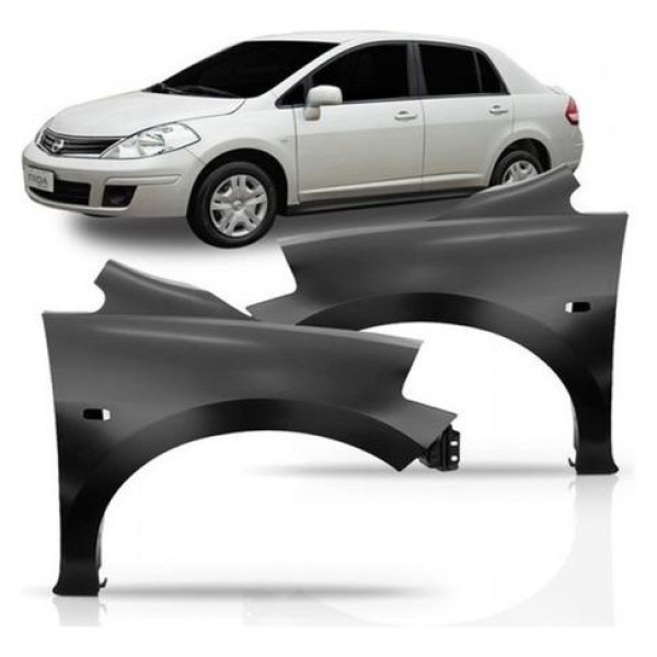 Paralama  Tiida Hatch Sedan Lado Direito Passageiro